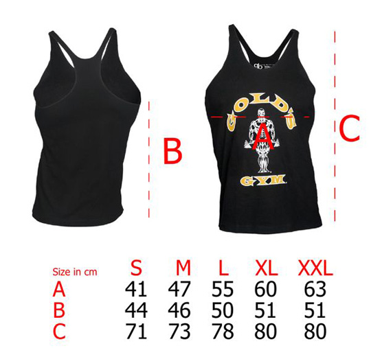 CAMISETA GOLD'S GYM roja La camiseta CAMISETA GOLD'S GYM